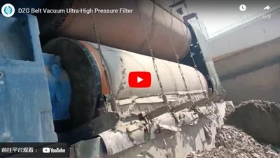 Filtro ad altissima pressione per vuoto a nastro DZG
